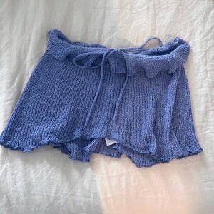 Free People Knit Flowy Strapless Top